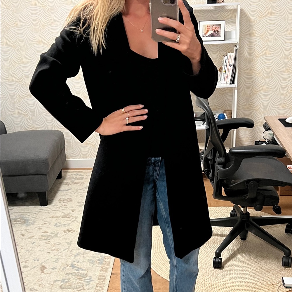 Zara black trench coat